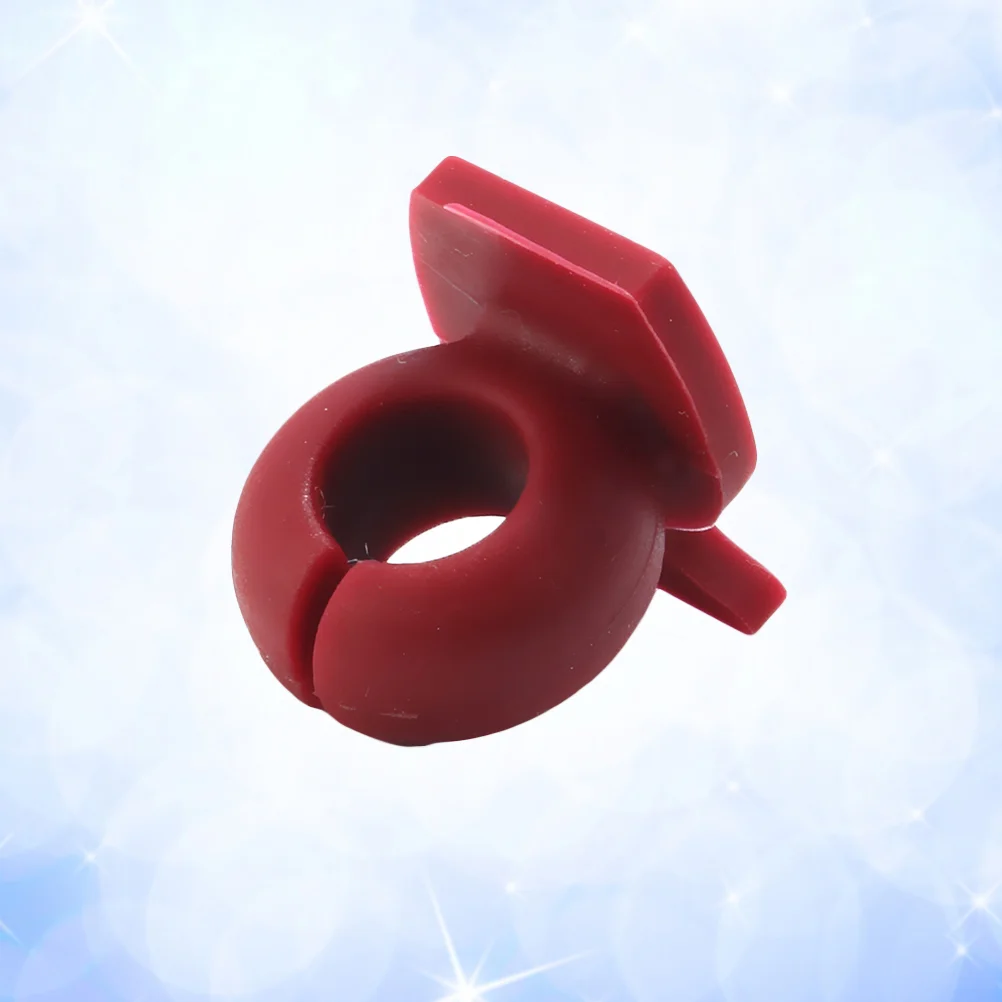 

8 pcs Silicone Drink Tag Glass Charms Tags Silicone Glass Markers Red Glass Marker Champagne Glass Charms