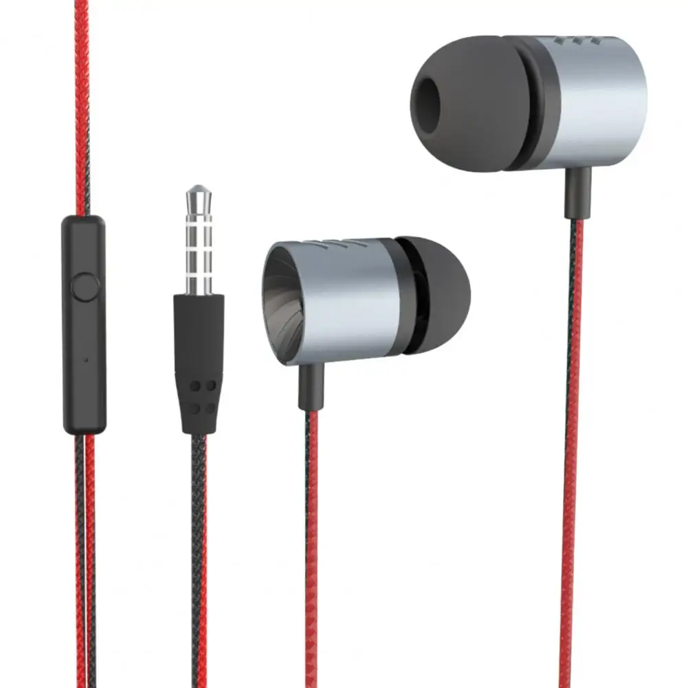 

Простые 3,5 мм наушники-вкладыши для студентов, объемные Игровые наушники, проводная гарнитура с защитой от намотки, стабильная передача для ...