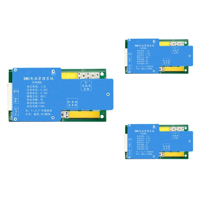 

18650 батарея Bms 17S 60V литий-ионная батарея, зарядная панель с общим портом и температурной защитой NTC Для Escooter