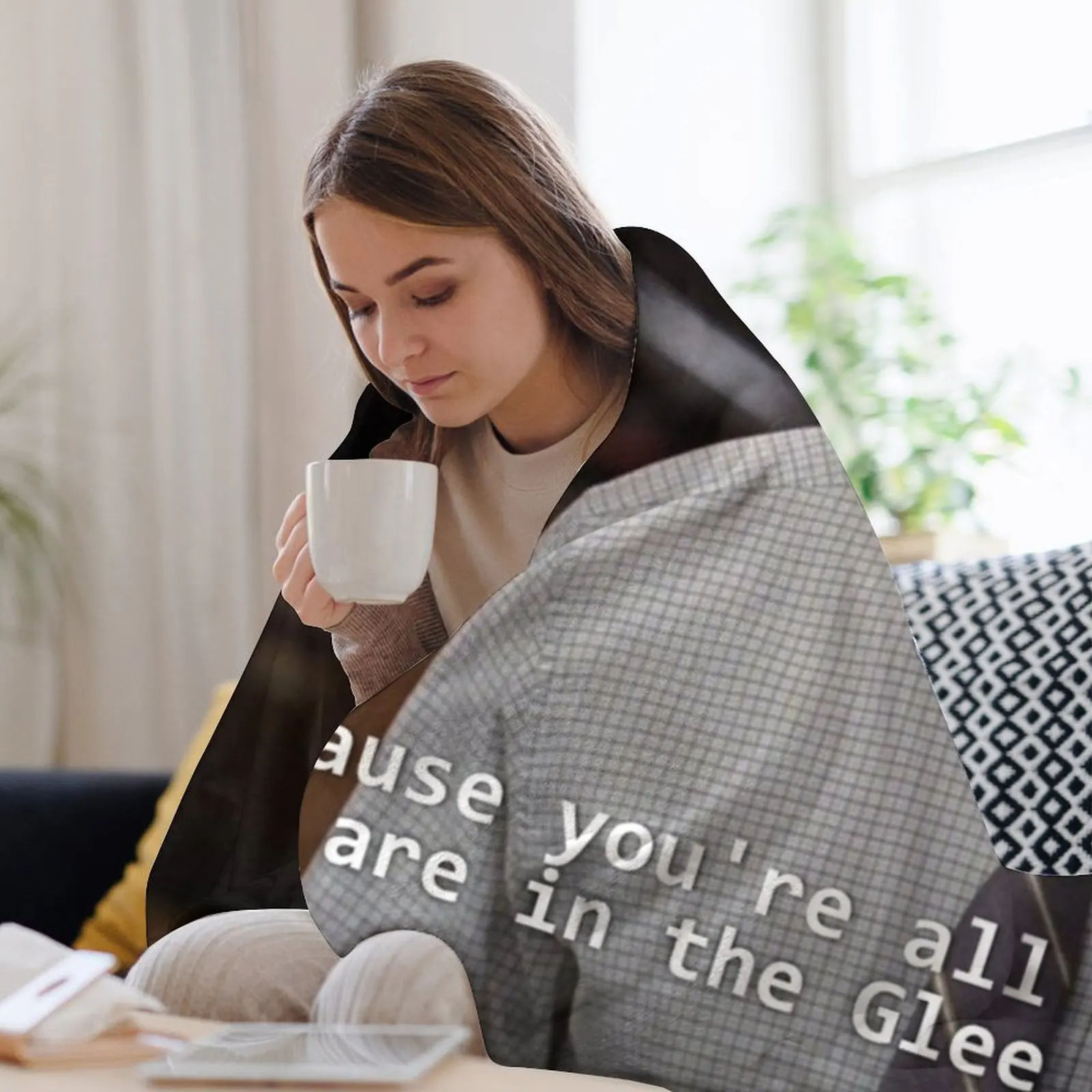 Потому что ты все меньшинства. Одеяло You are in the Glee Club многофункциональное милое