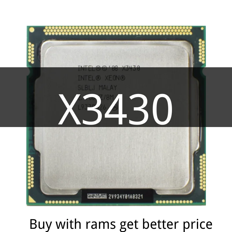 

Xeon X3430 2,4 ГГц четырехъядерный четырехпоточный 95 Вт ЦПУ процессор LGA 1156