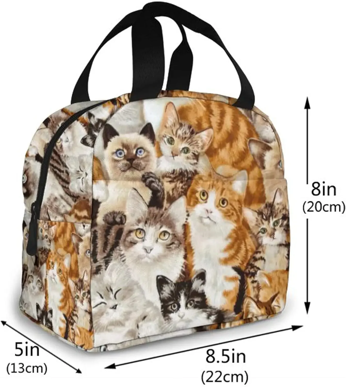 Сумка-холодильник с милым котом для путешествий/пикника/работы