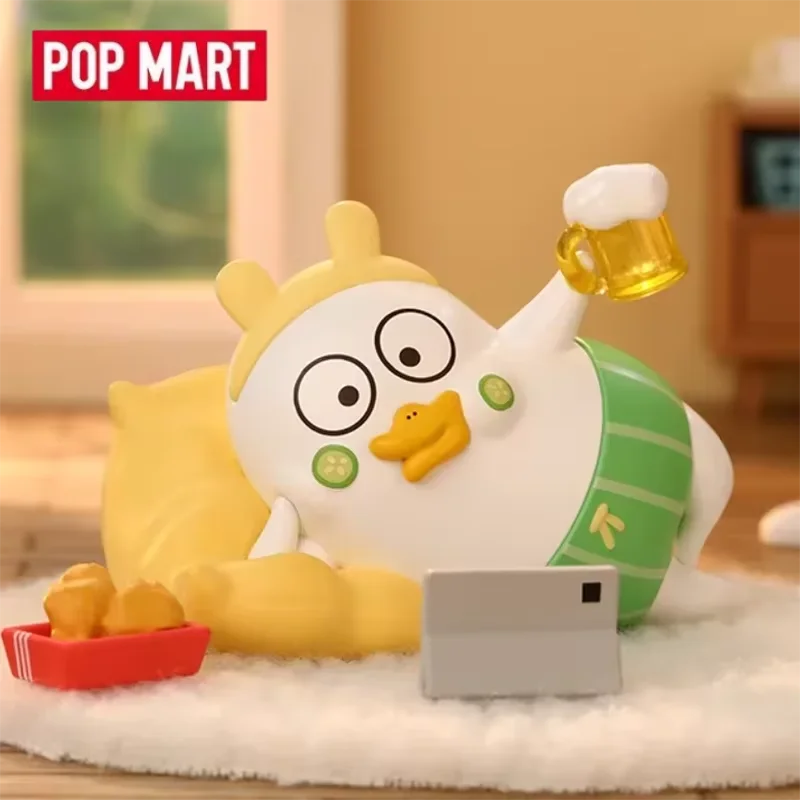 Фото POP MART Duckyo's Leisure Life Series слепая коробка Mystery Box Guess Bag игрушки кукла милый настольный орнамент коллекция аниме фигурка №1