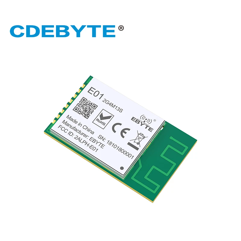 Модуль беспроводного приемопередатчика nRF24L01P CDEBYTE E01-2G4M13S PA LNA 2 4 ГГц 13 дБм SPI SMD