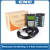 cnc richauto a132e dsp handheld motion controller 3 4axis turning and engraving integrated cnc lathe control system