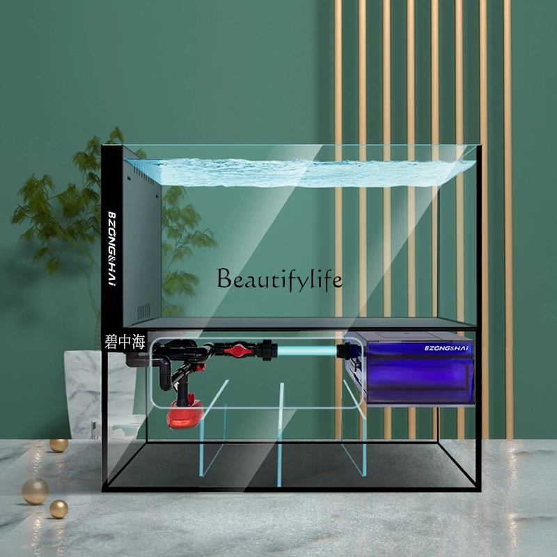 Настольный цилиндр с встроенным нижним фильтром золотым кристаллом и пятью