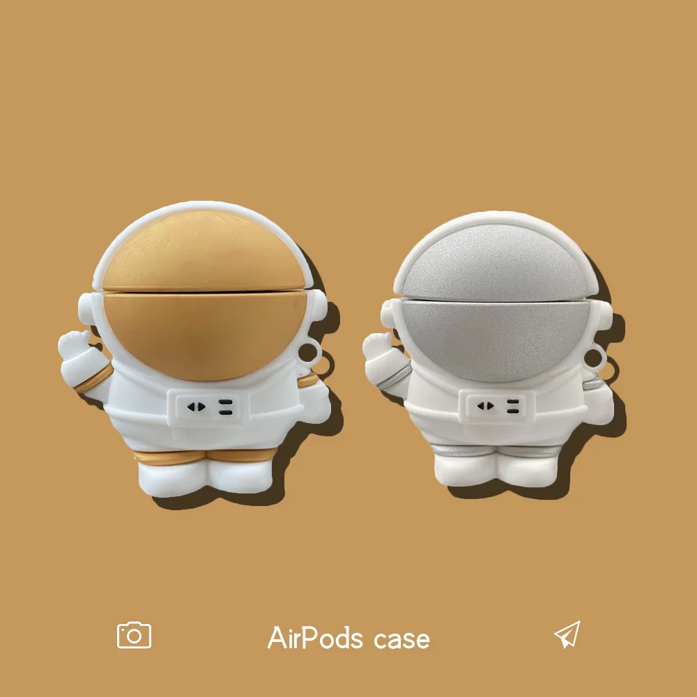 

3D Astronaut Case For Airpods 3 2 1 Case Silicone Cute Earphone Cover For Air Pods Pro 2 3 1 Case for airpods 3 With Hoook