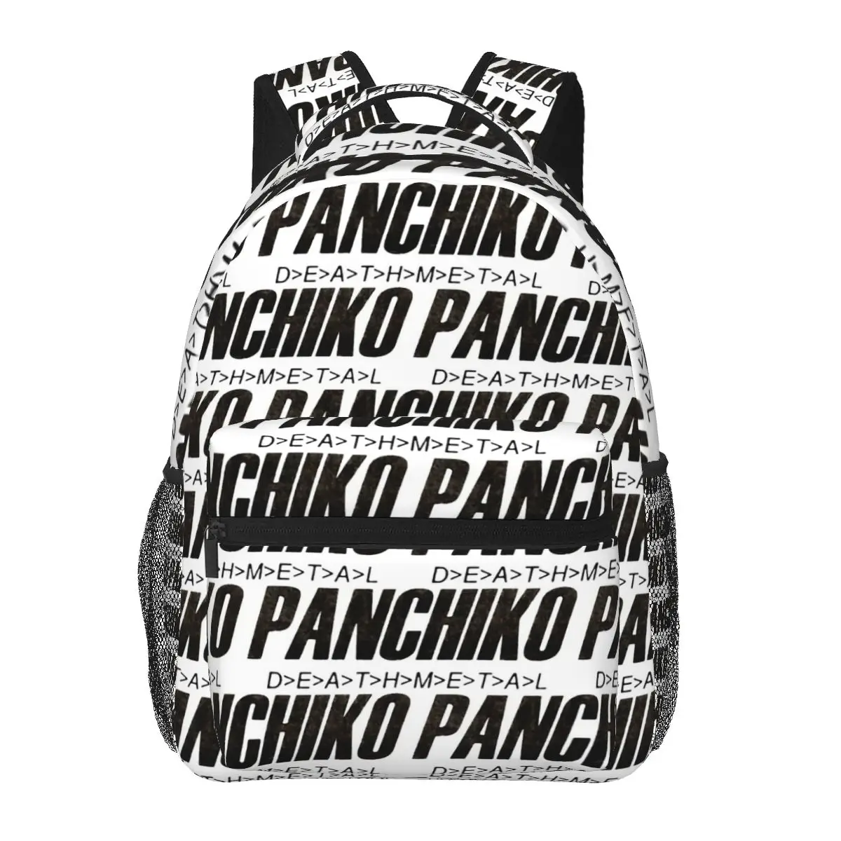 Фото Рюкзак для студентов Rock Band Panchiko DEATHMETAL, школьная сумка, походный рюкзак для путешествий, для мужчин и женщин, сумка для книг, сумки через плечо №1