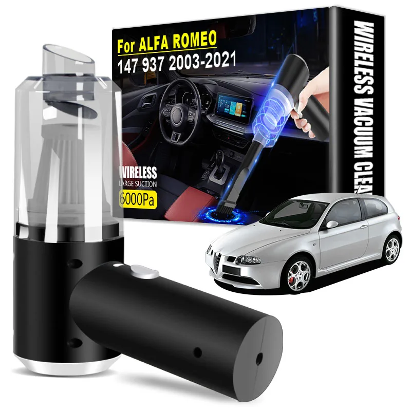 

Handheld Car Cordless Vacuum Cleaner for Car Cleaning Automotive Products Home Appliance Goods For Alfa Romeo 147 937 2003-2021