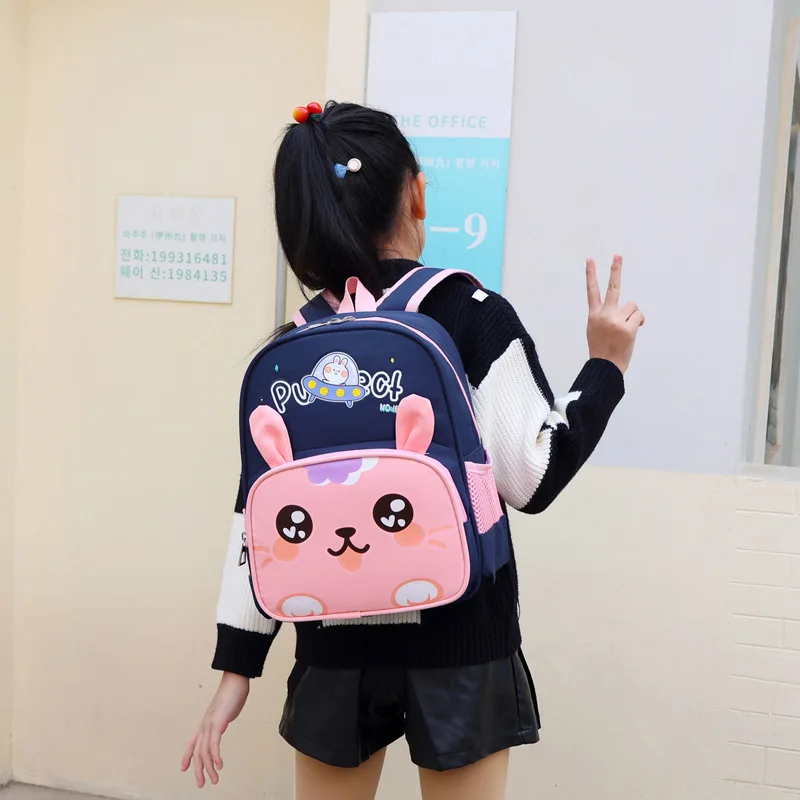 New Kindergarten School Bag Fashion Cartoon Cute Kitten Backpack 3-6 Years Old Boys and Girls Children's Backpack Large Capacity