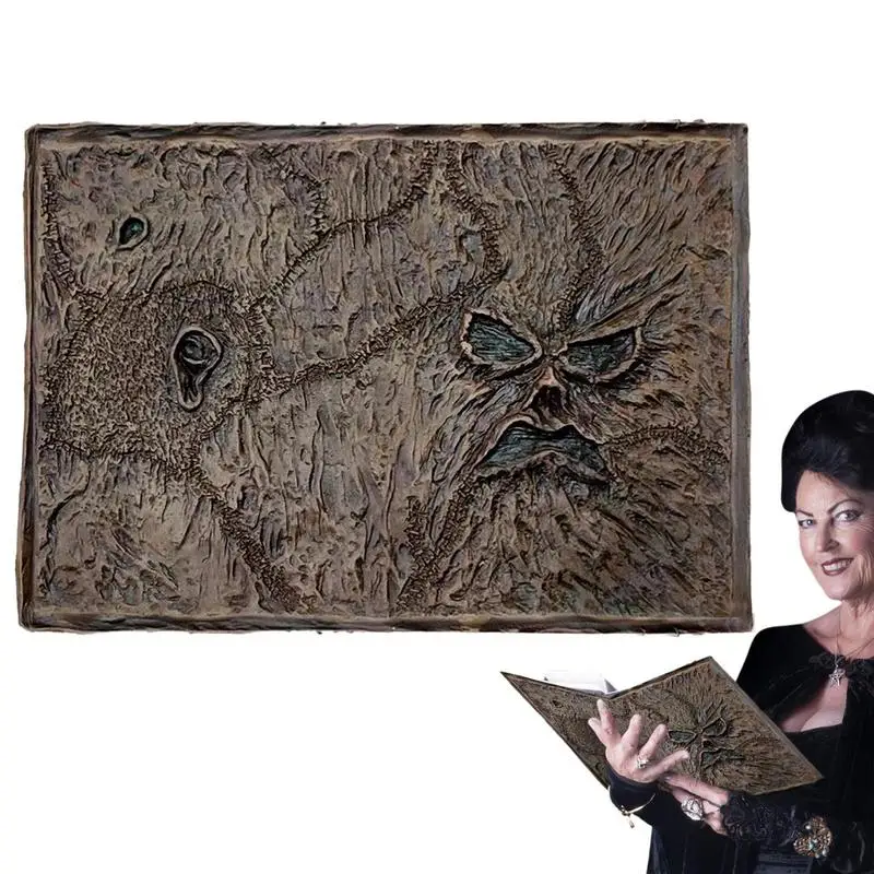 

New Necronomicon Dark Magic Prop Demon Evil Dead Summon Book Cover Altar Ceremony Living Room Decor Desktop Halloween Decoration