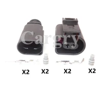 1 set 2p auto wire harness socket for vw 1j0973802 1j0973702 automobile water temperature sensor connector