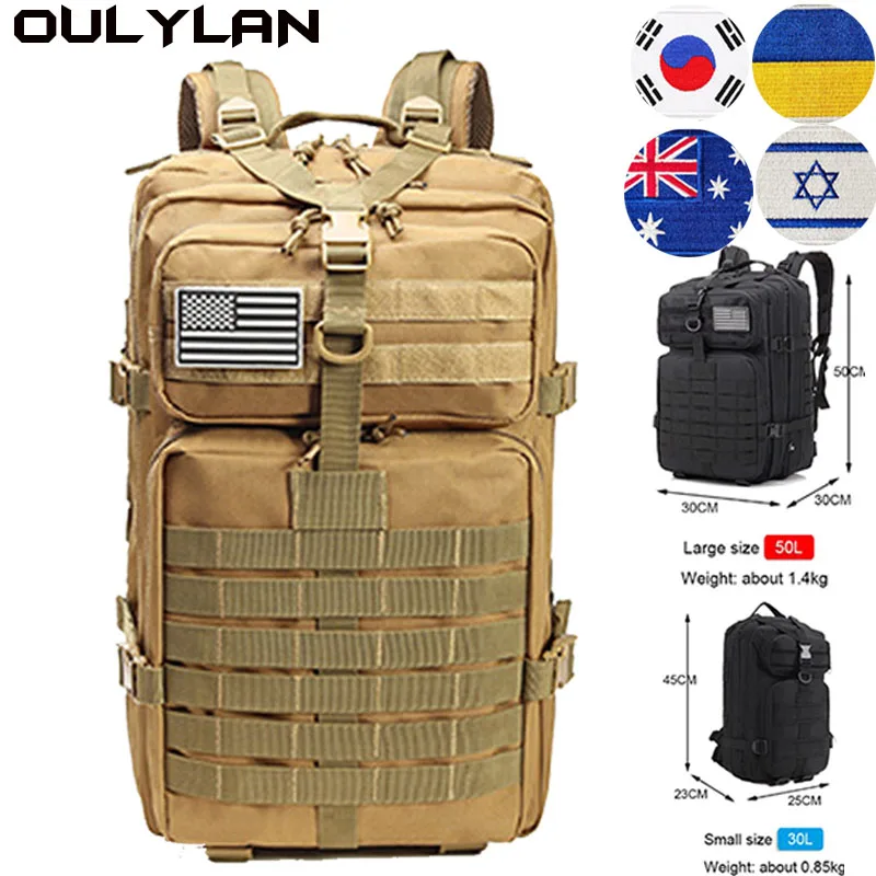 

Assault Pack Military Tactical Backpack Men 50L/30L Large Capacity Camping Hunting Trekking Rucksacks Hiking Backpacks