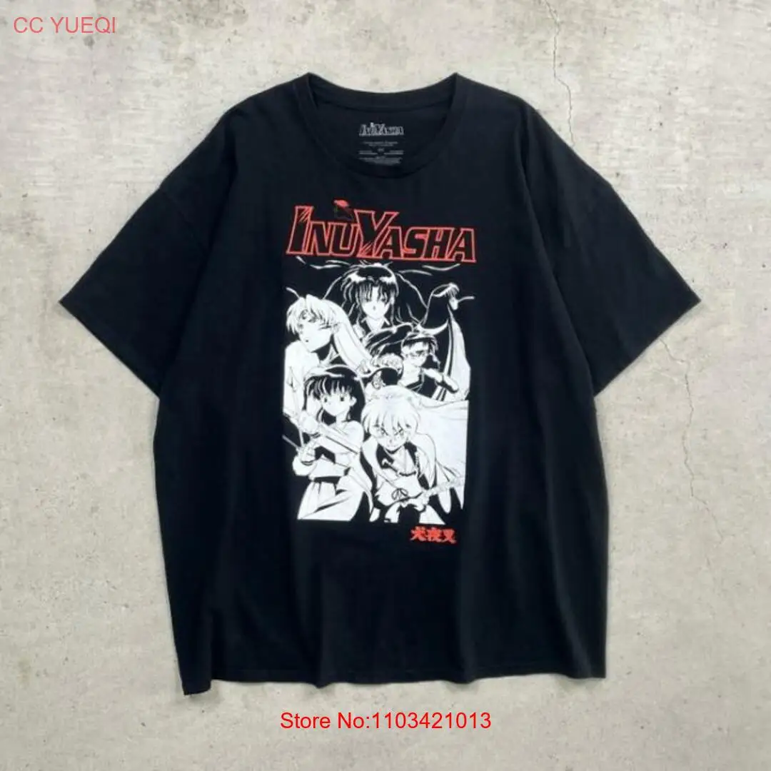 Inuyasha Character Print T-shirt Anime Men's 2XL Used CAVE-0