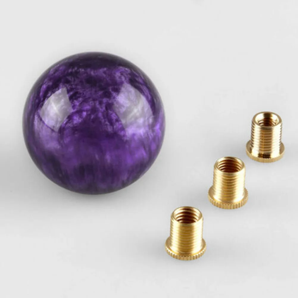 

Lever Shifter Shift Knob With 3x Adapters All-metal Threads Billiard-Ball