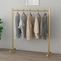 stores sell clothes display racks simple metal drying gold floor hanger bedroom wardrobe closet living room sturdy stand holder