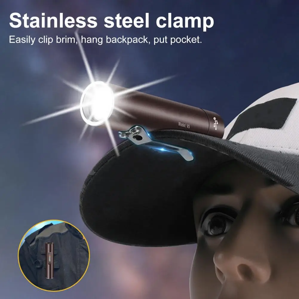 

Premium Pocket Torchlight Multiple Lighting Modes 500 Lumen with Side Light Mini Flashlight for Climbing