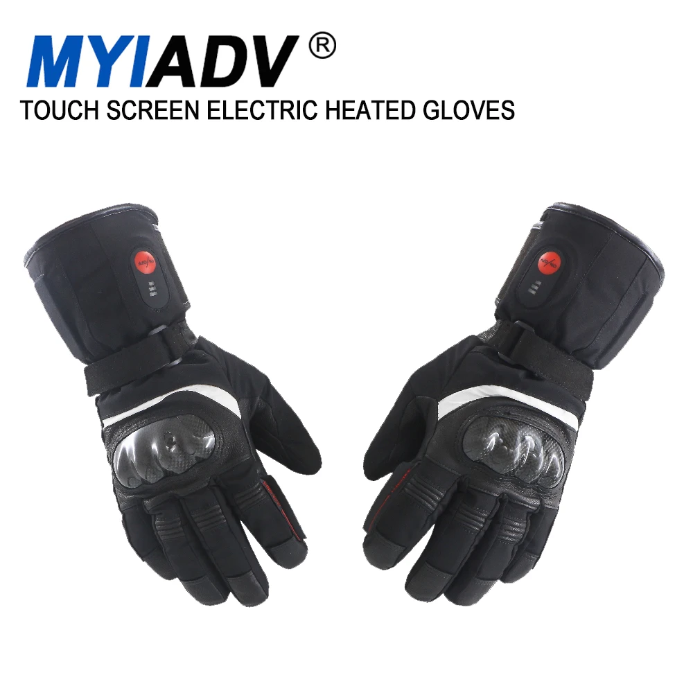 

Touchscreen Motorcycle Electric Heated Gloves Rechargeable Battery 7.4V 2200MAH Outdoor Cycling Skiing Waterproof Heating Gloves