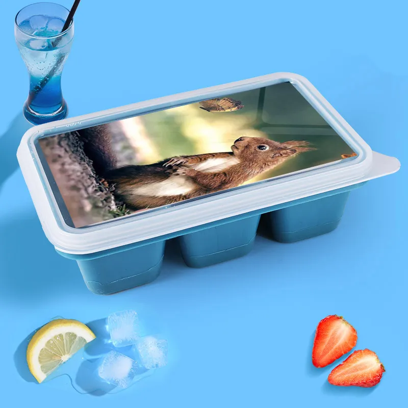 

Squirrel Whiskey Wine Cocktail Ice Cube Maker 6 Grids Easy Release Ice Cube Tray Silicone and Flexible Moldes Helados Glacon