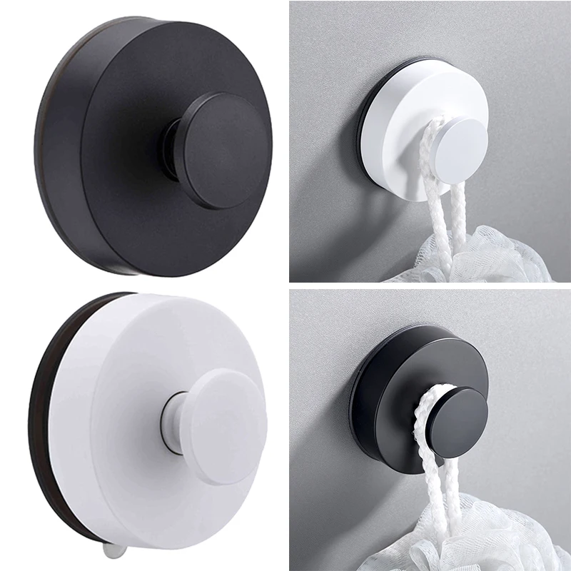 

2 Pcs Durable Wall Vacuum Suction Cup Hook Hanger Heavy Load Rack Cup for Door Towel Shower Bedroom Bathroom Kitchen Home Garden