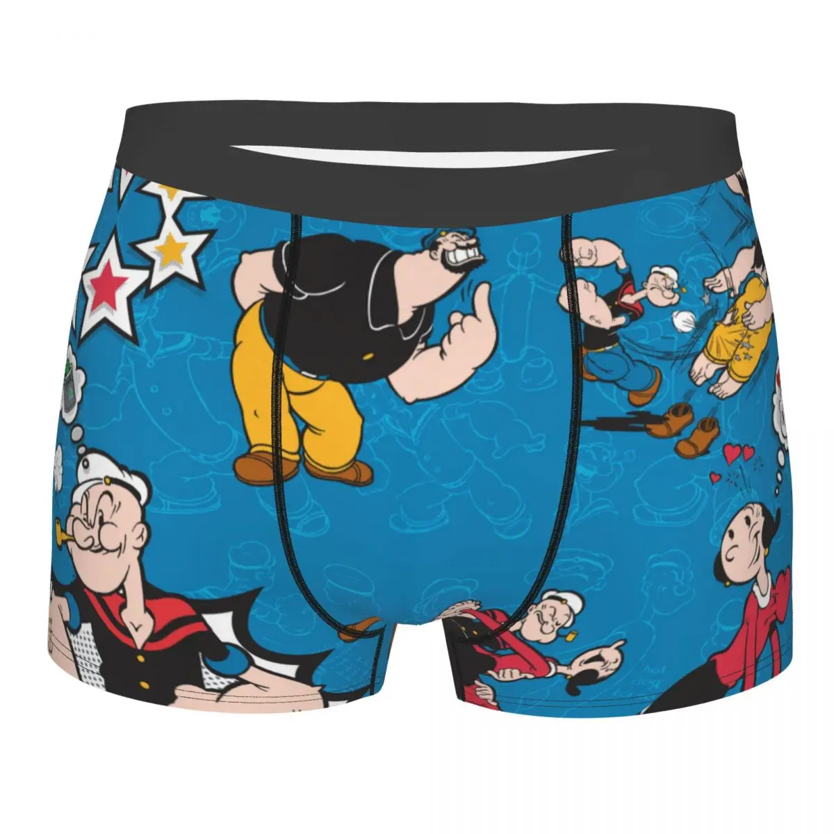 

Funny Moments Popeye The Sailor Man Cartoon Underpants Breathbale Panties Male Underwear Comfortable Shorts Boxer Briefs