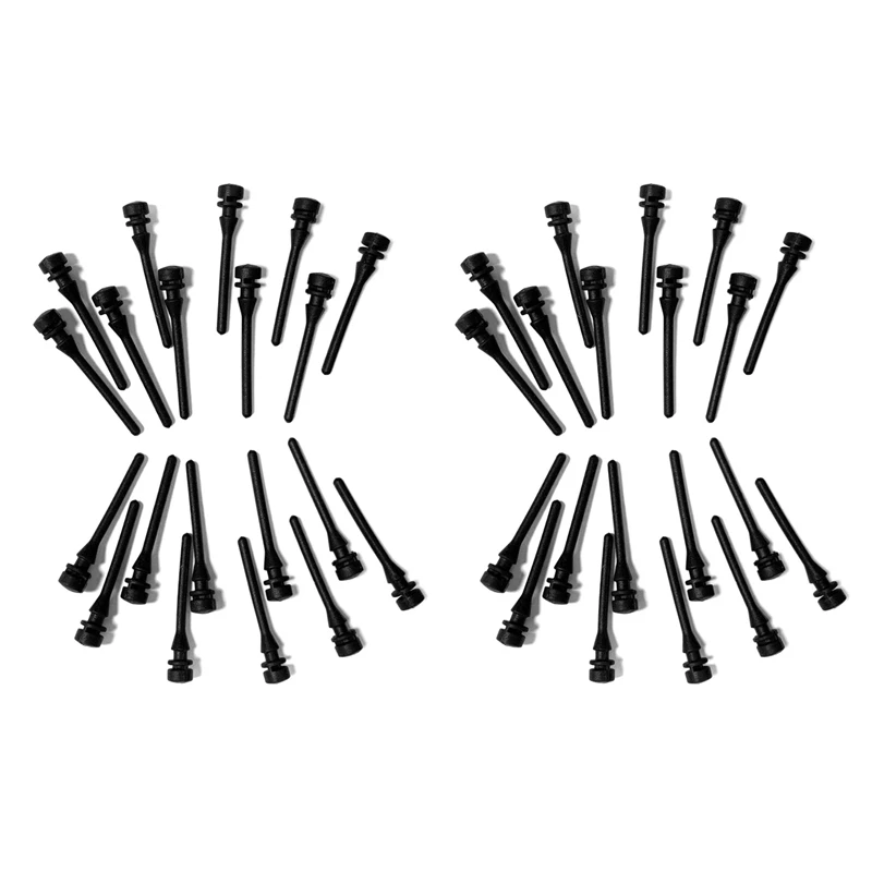 

40Pcs Black PC Fan Rubber Screw Damping Nail Vibration Dampening Silicone Screw Pin Rivet