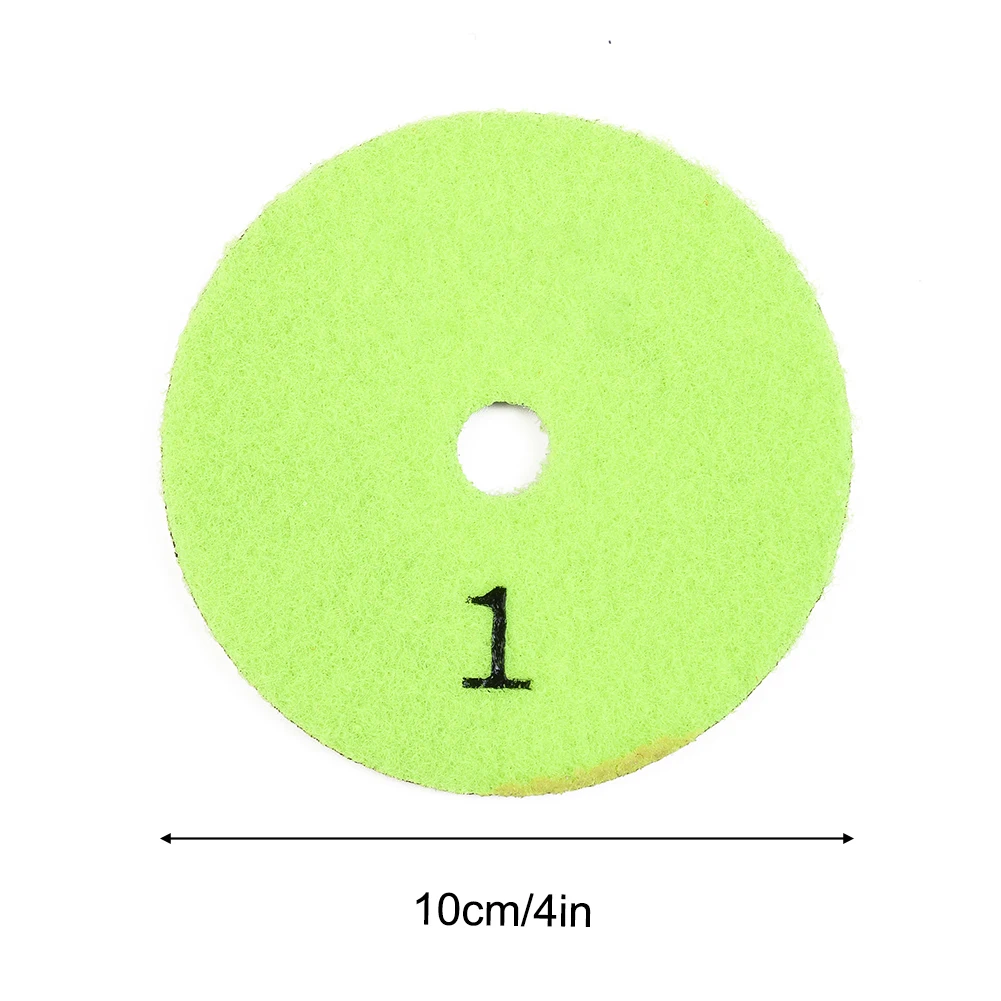 

4pcs 100mm 4 Steps Diamond Dry Polishing Pads For Terrazzo Granite Marble Quartz Cement Floor Abrasive Polishing Tool