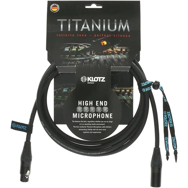 Titanium Кабель микрофонный, 3м, XLR, Klotz TI-M0300