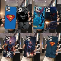 superhero dc superman phone case for iphone 13 12 11 pro mini xs max 8 7 plus x se 2020 xr cover