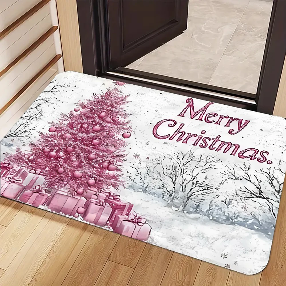 

Рождественский коврик со снеговиками из полиэстера