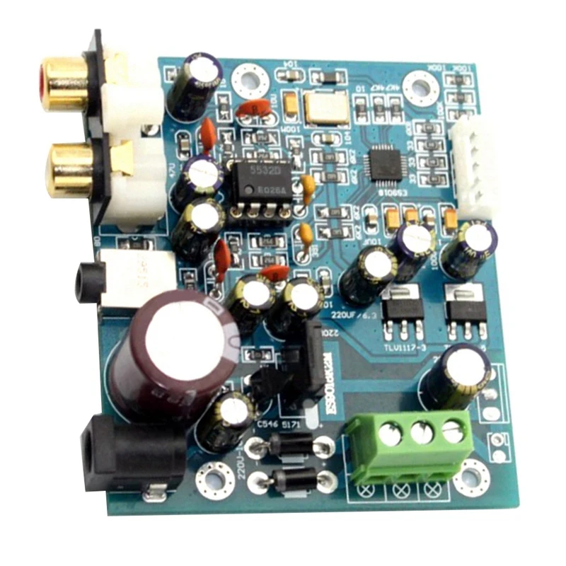 ES9018K2M ЦАП Плата ES9018 I2S Входная декодирующая плата NE5532 Dsd волоконно-коаксиальный