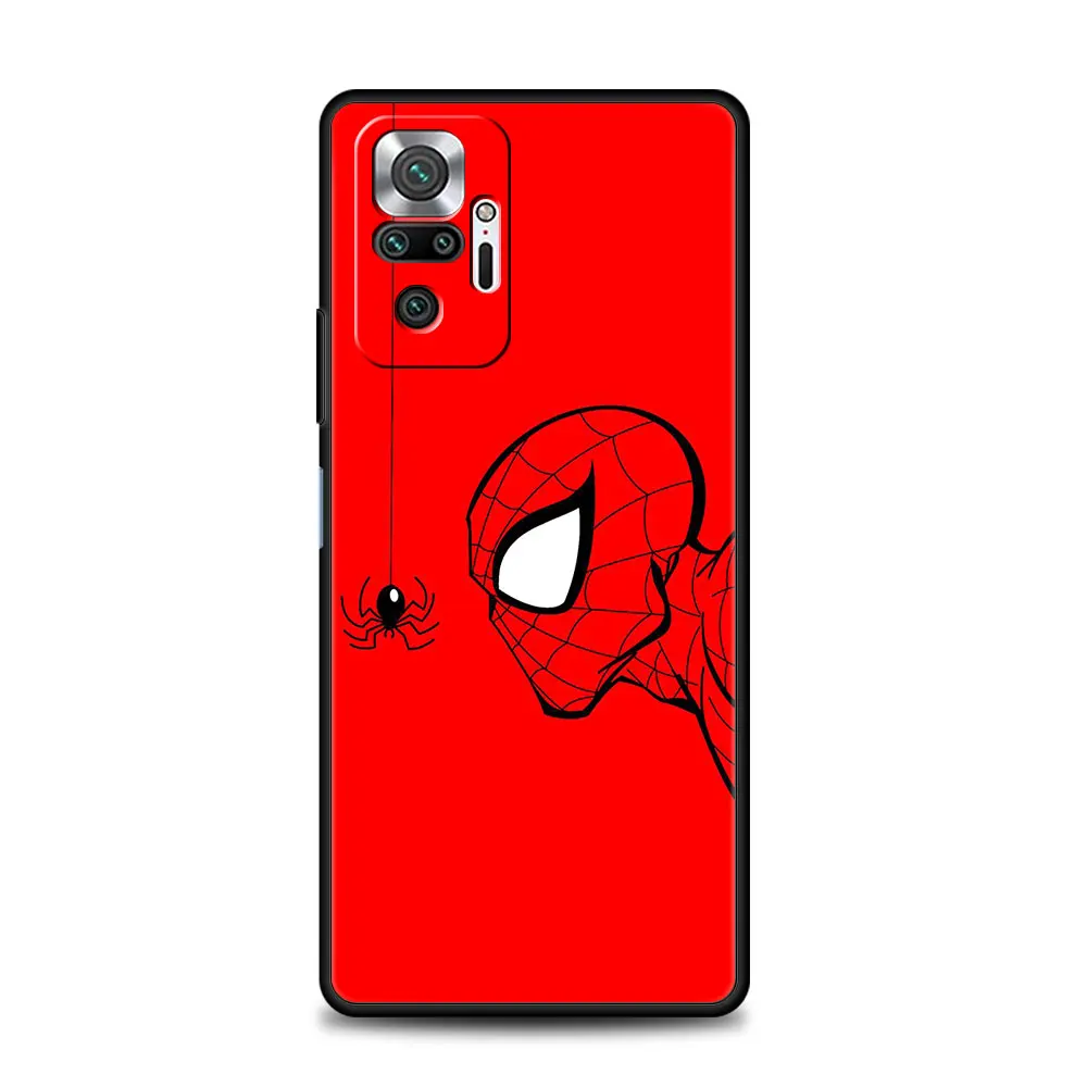 Чехол из ТПУ для Xiaomi Redmi 9 9a 9c k40 чехол Note 9s 10 11 11e 8 Pro телефона Marvel Человек-паук Том