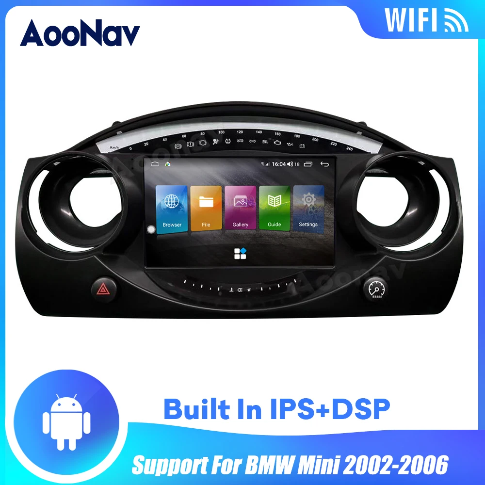 

2 Din Car Radio GPS Navigation Radio Multimedia Player For BMW Mini 2002-2006 HD Vertical Screen Car Autoradio Player