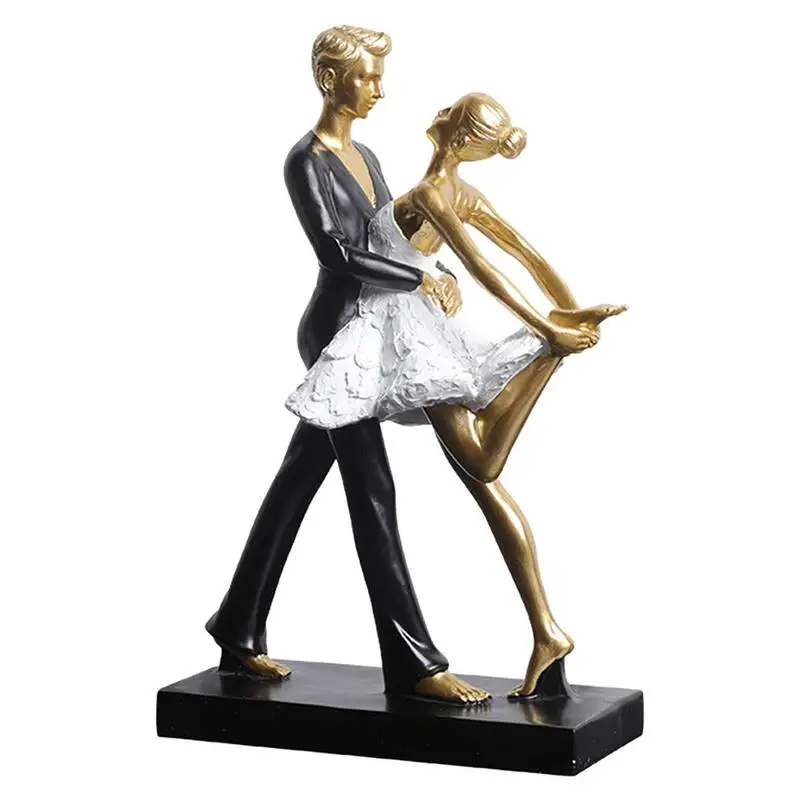 

Couple Art Dancing Sculpture Romantic Ornament Decorative Passionate Love Figurine Sculptures Abstract Figure Anniversary