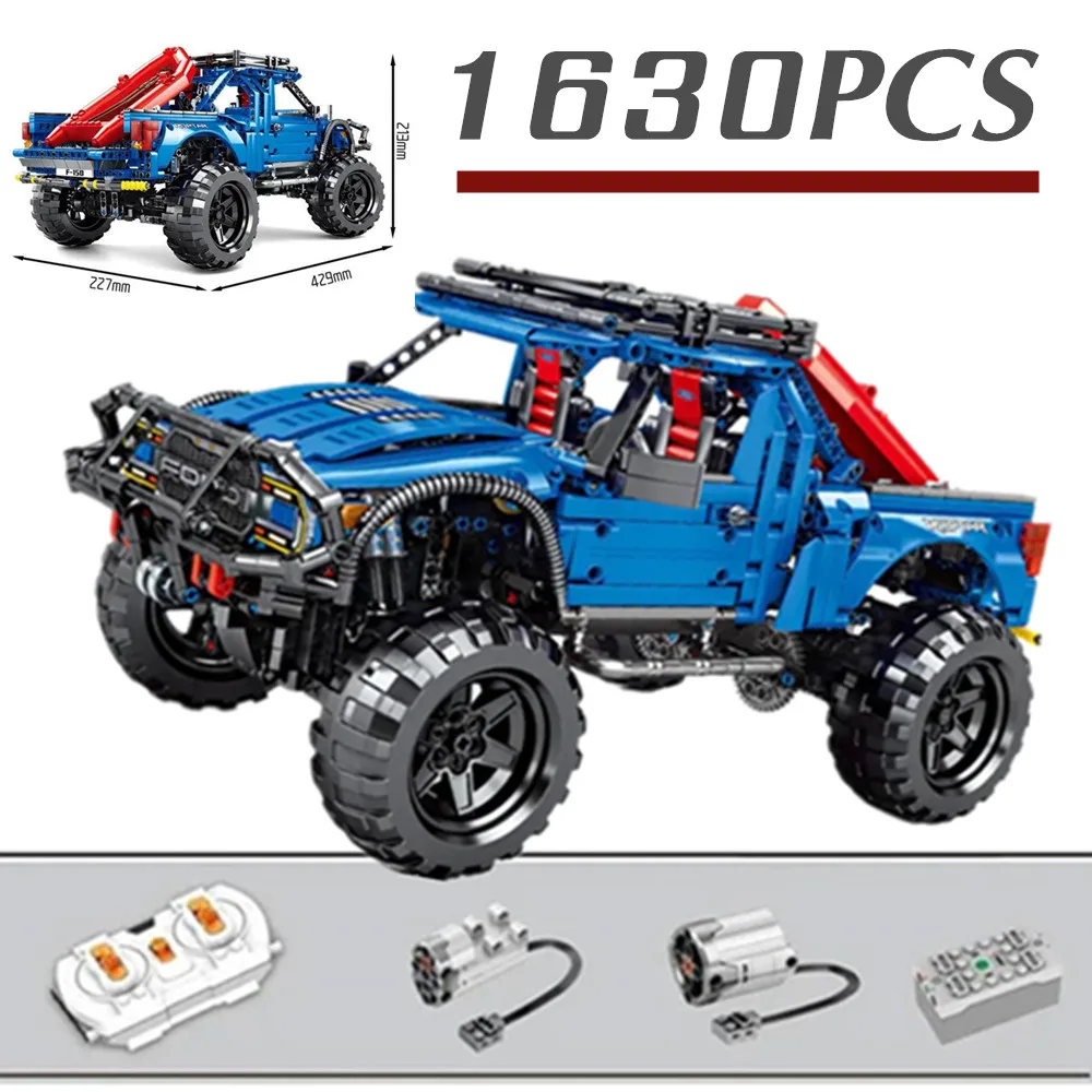 

Technical Sembo Block RC MOTOR Racing Forded F-150 Raptor Pickup Car Truck City Model Building Blocks Kid Boy Gift Toy