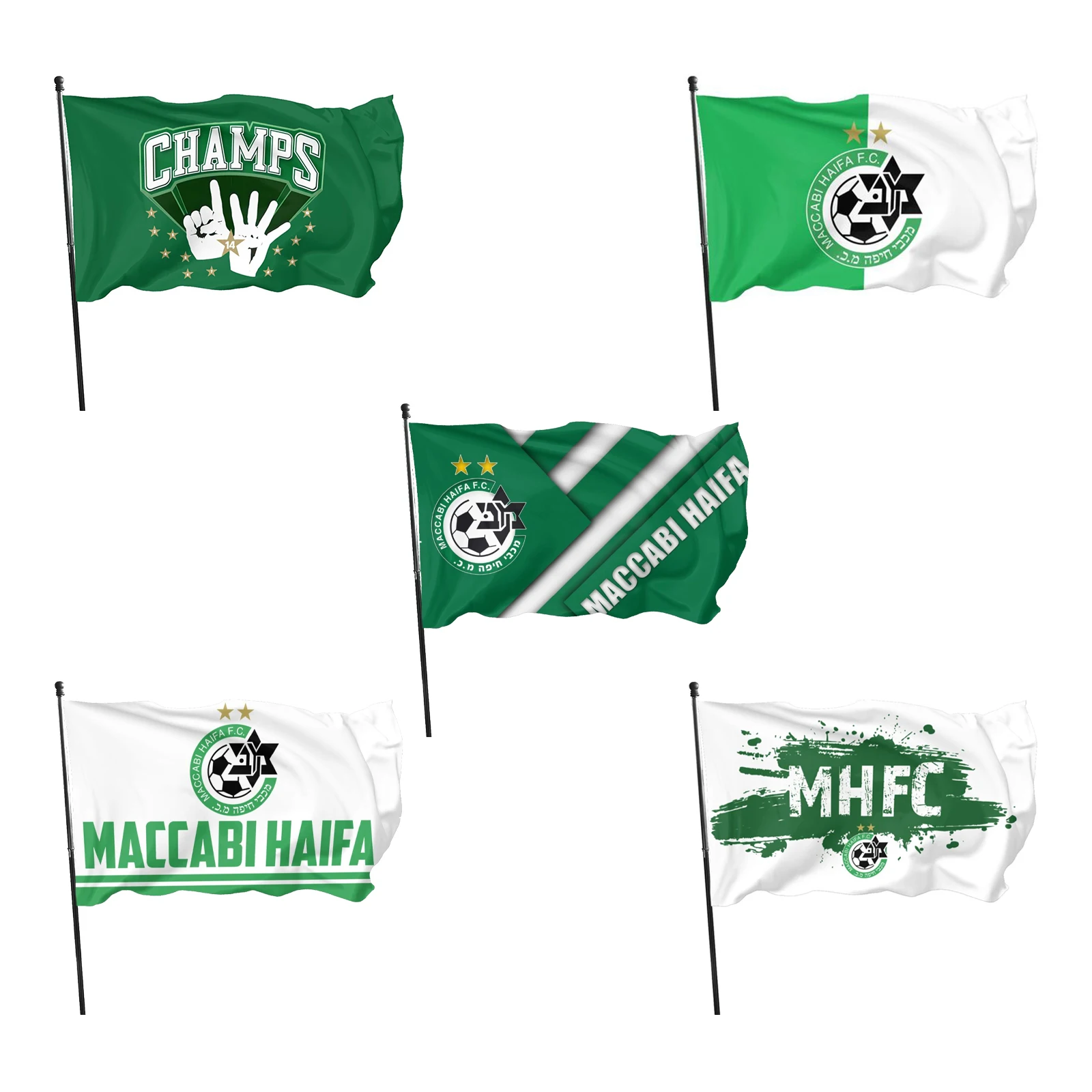 

Флаг Maccabi Haifa Champion 21/22 для домашвечерние, сада, интерьера, улицы, флаги для украшения Banner