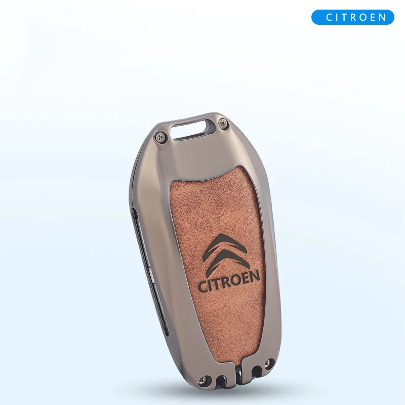 

New Zinc Alloy Car Remote Key Case Cover Shell Protector For Citroen C1 C2 C4 C6 C3-XR Picasso Grand DS3 DS5 Keyring Accessories