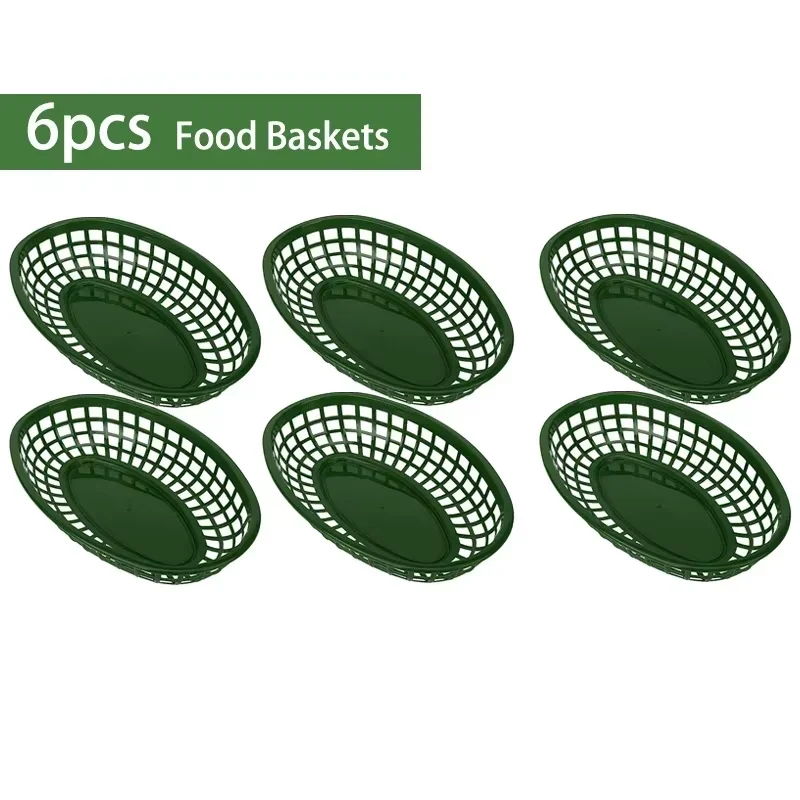 Пластиковые овальные корзины для фаст-фуда Foodservice