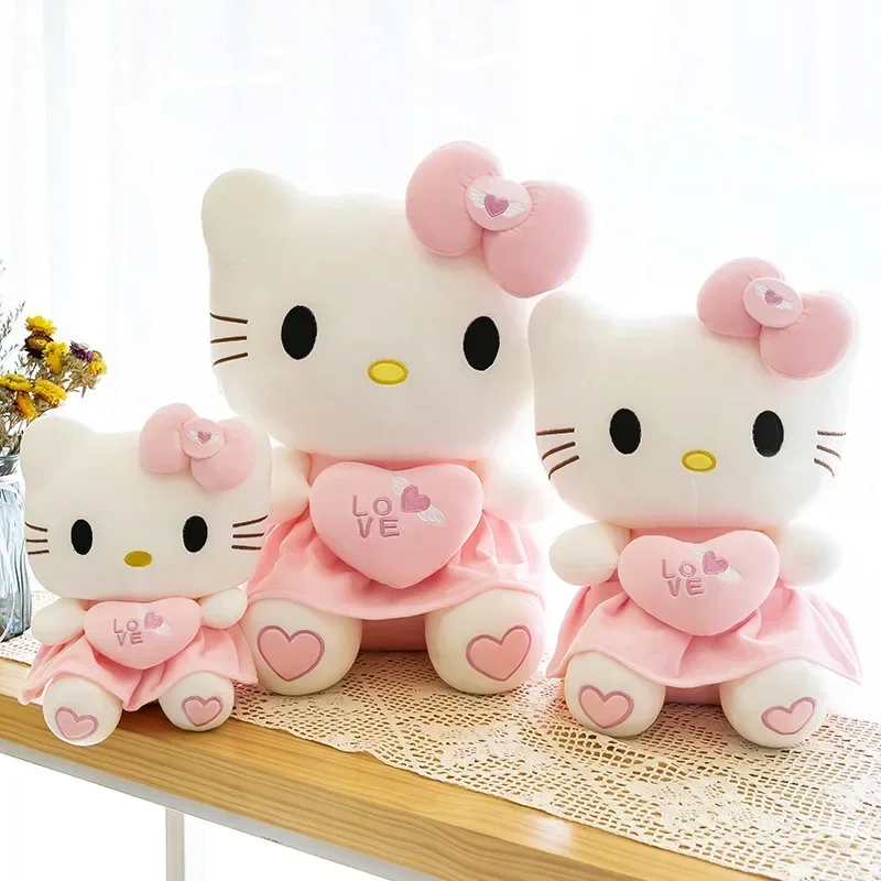 Sanrio милые плюшевые игрушки Hello Kitty Розовые 25-70 см мягкие для детей Детские подушки