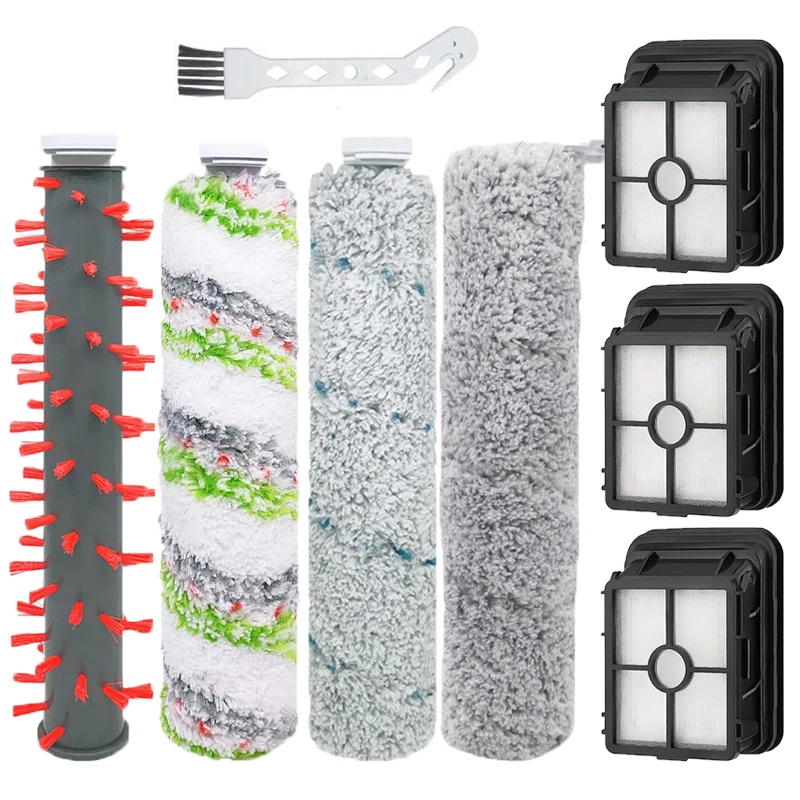

Hepa Filter Soft Roller Brush For Bissell Crosswave Cordless Max Series 2554 2590 2593 2596 2554A Handheld Vacuum Cleaner Parts