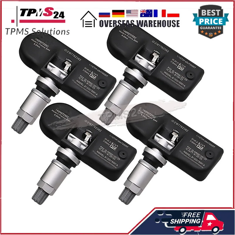 Система контроля давления в шинах 1K0907255C 315 МГц для Audi A3 A4 A5 S4 S5 Volkswagen Golf GTi Tiguan Passat CC Jetta Beetle R32