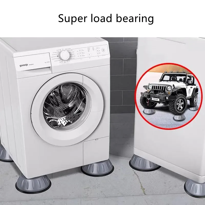 

4 шт. ноги для стиральной машины коврик для ходьбы резиновая анти Вибрация шум уменьшает встряхивание бесплатно АМОРТИЗИРУЮЩИЕ НЕСКОЛЬЗЯЩИ...