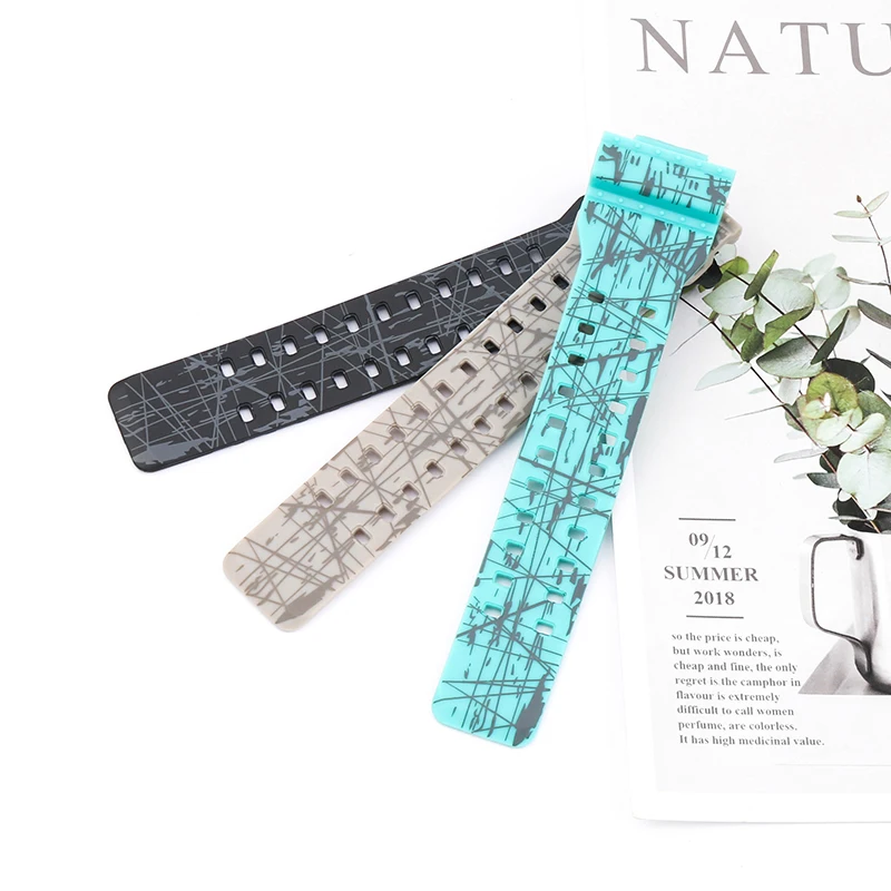 Camo Resin band Suitable for Casio G-shock GA110 120 140 GD120 GLS-100 GAX100 Men's and women's strap Watch accessories