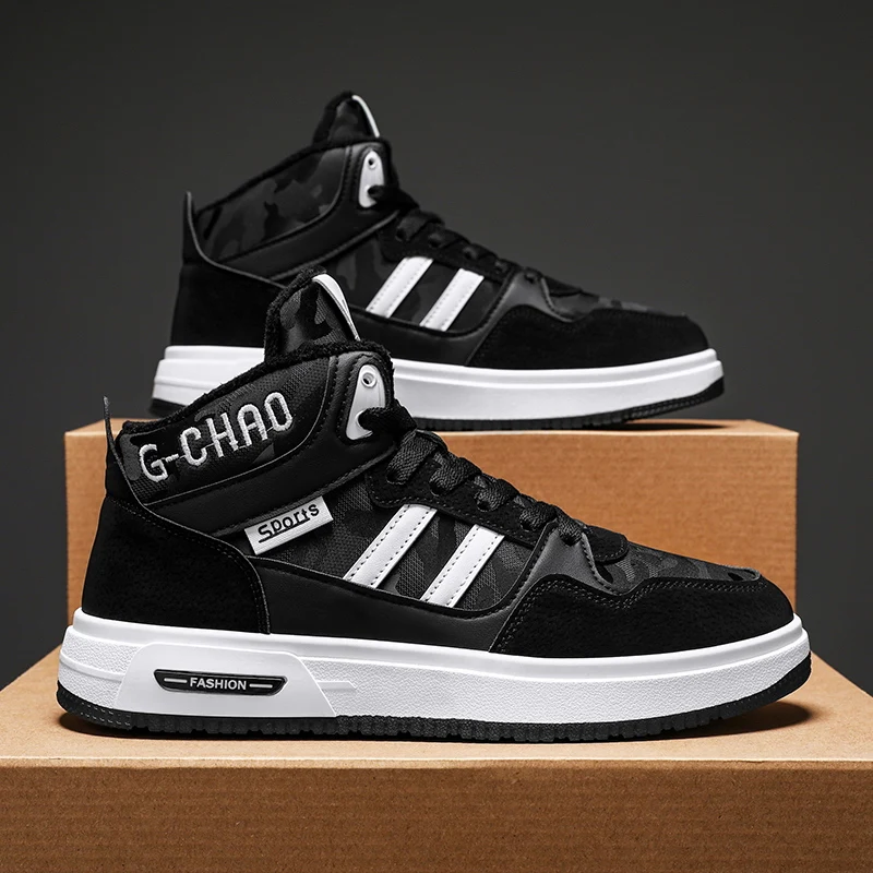 Men Fur sport Running Shoes Winter Keep Warm Shoes Leisure Sneakers Shoes comfortable Outdoor Tennies shoes zapatillas