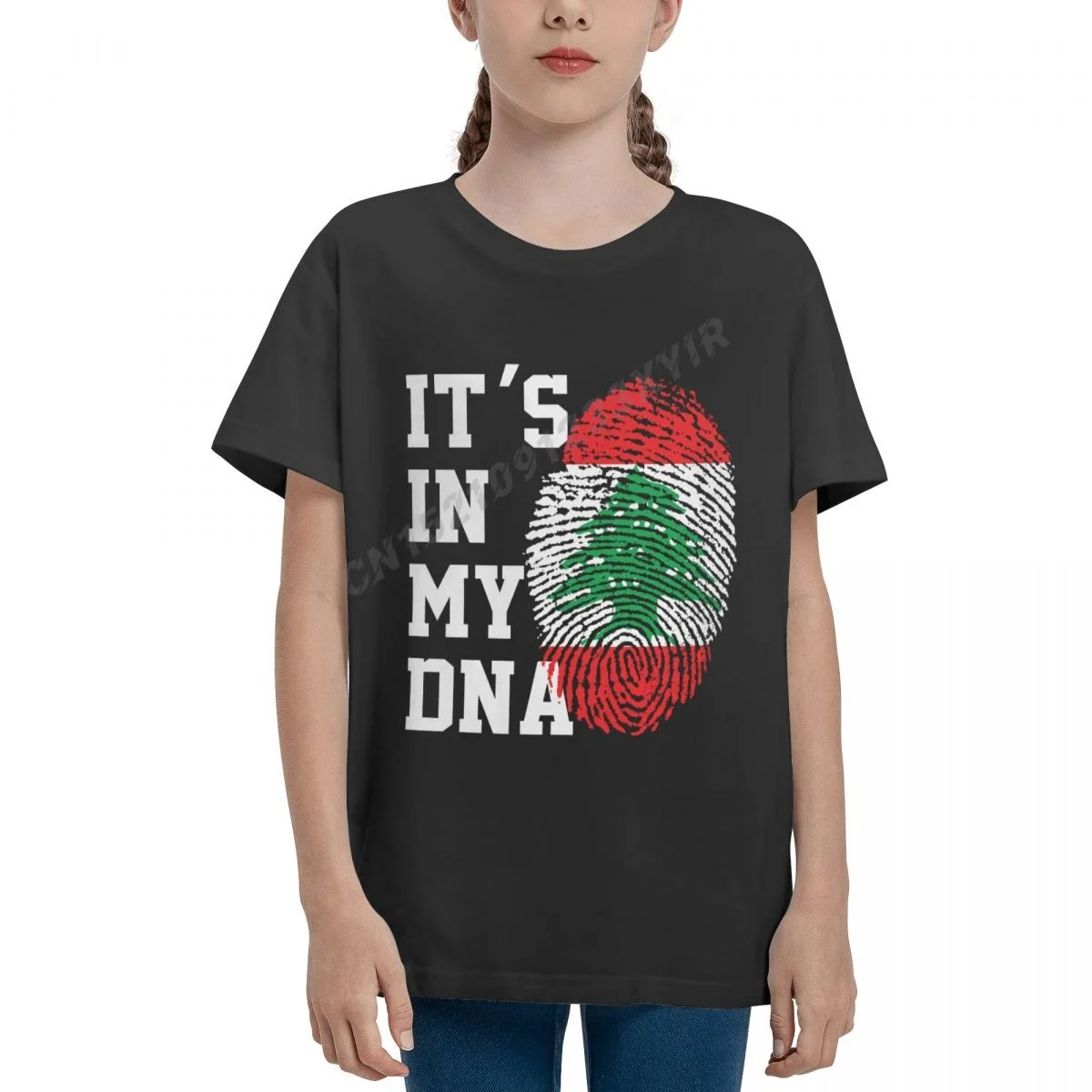 

Youth Boy/Girl IT'S IN MY DNA Lebanon Flag Lebanese Fans T-shirt Kids tshirt tee 100% Cotton T Shirt Children