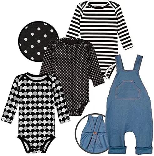 

Macac Body Manga Longa Conjunto Estilo Minimalista Unissex