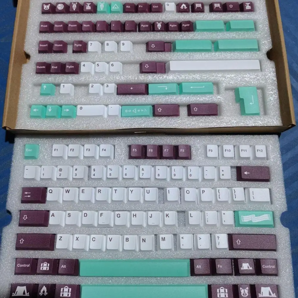 

140 Pbt Yuru Dye Sublimation Mechanical Board Highly Personalized Supplements For Gmk Caps 61/64/68/78/84/87 Y1n1