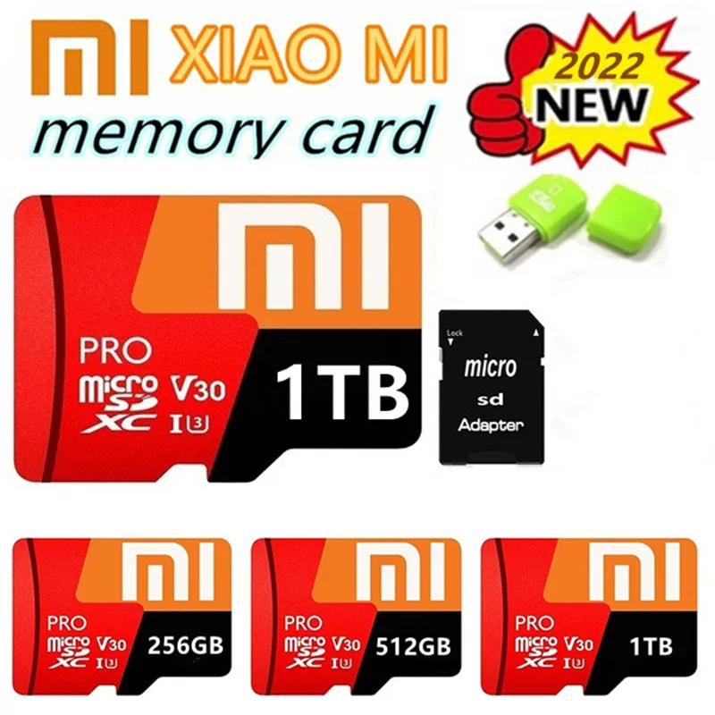 Новая горячая карта памяти XIAOMI High Speed 2.0 Micro Sd Card Tf Class 10 256GB/512GB/1TB.