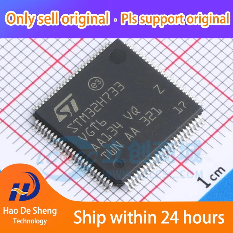 

1 шт./партия STM32H733VGT6 LQFP100 новая Оригинальная фотография