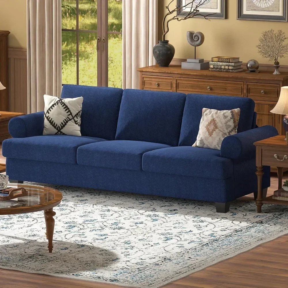 91-дюймовый диван с очень глубокими сиденьями большого размера 3-местный